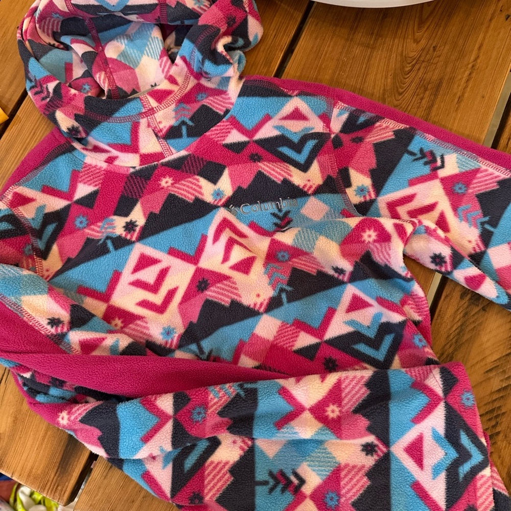 Columbia Multicolor Fleece Hoodie
